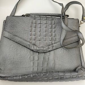 Vintage Leather crocodile cross body bag